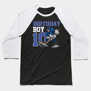 10 Year Old Ice Hockey Themed Birthday Party 10th Baseball T-Shirt